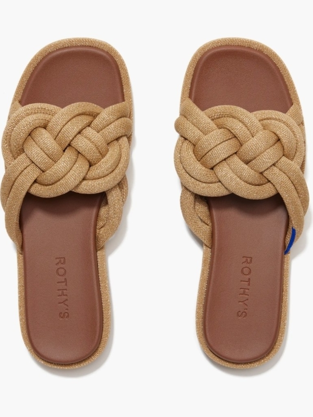Rothy's The Summer Sandal Golden Sun Metallic Bronze Size 10.5 NWT